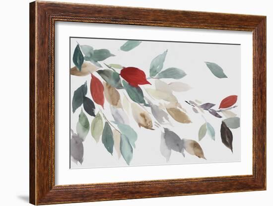 Fall Coloured Leaves III-Asia Jensen-Framed Art Print