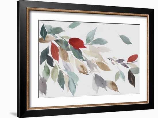 Fall Coloured Leaves III-Asia Jensen-Framed Art Print