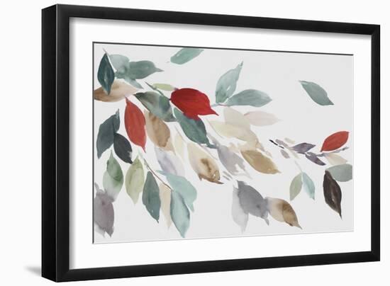 Fall Coloured Leaves III-Asia Jensen-Framed Art Print