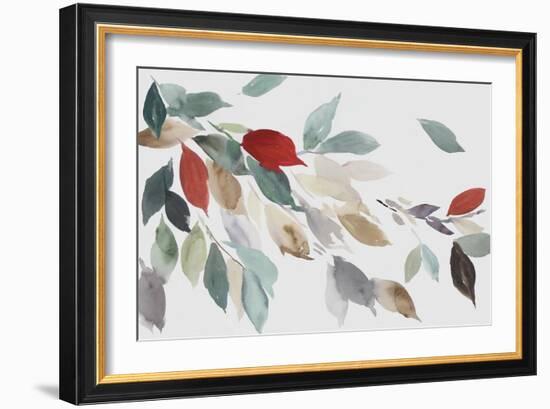 Fall Coloured Leaves III-Asia Jensen-Framed Art Print