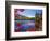 Fall Colours, Moose Pond, with Mount Pleasant in the Background, Maine, New England, USA-Roy Rainford-Framed Photographic Print