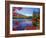 Fall Colours, Moose Pond, with Mount Pleasant in the Background, Maine, New England, USA-Roy Rainford-Framed Photographic Print