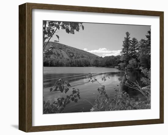 Fall Colours, Moose Pond, with Mount Pleasant in the Background, Maine, New England, USA-Roy Rainford-Framed Photographic Print