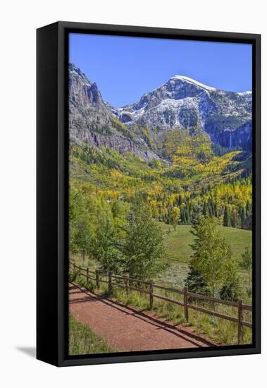 Fall Colours, Telluride, Western San Juan Mountains in the Background-Richard Maschmeyer-Framed Premier Image Canvas