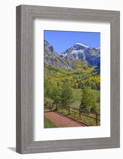 Fall Colours, Telluride, Western San Juan Mountains in the Background-Richard Maschmeyer-Framed Photographic Print