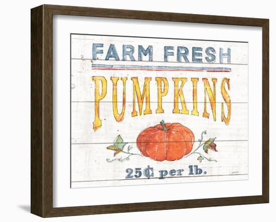 Fall Flair IV Shiplap-Anne Tavoletti-Framed Art Print