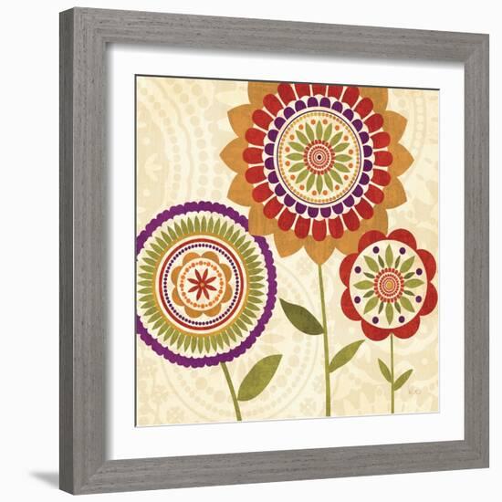 Fall Flowers II-Veronique Charron-Framed Art Print