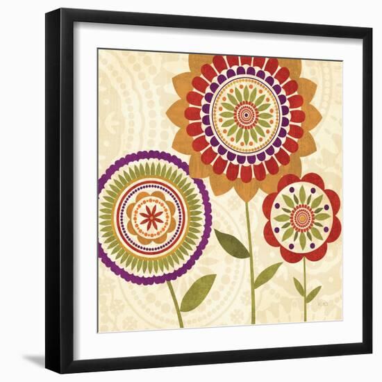 Fall Flowers II-Veronique Charron-Framed Art Print