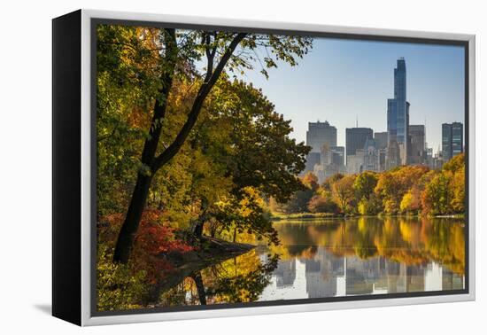 Fall Foliage at Central Park, Manhattan, New York, USA-Stefano Politi Markovina-Framed Premier Image Canvas