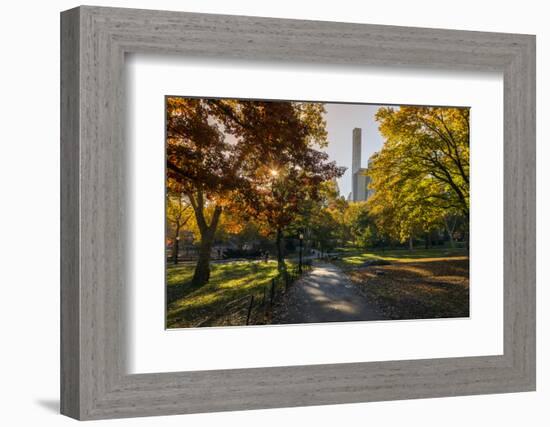 Fall Foliage at Central Park, Manhattan, New York, USA-Stefano Politi Markovina-Framed Photographic Print