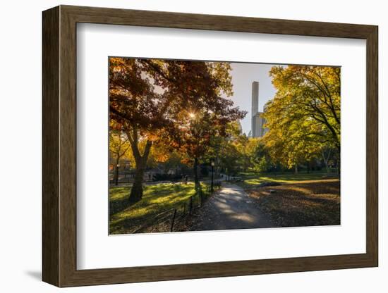 Fall Foliage at Central Park, Manhattan, New York, USA-Stefano Politi Markovina-Framed Photographic Print