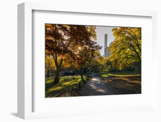 Fall Foliage at Central Park, Manhattan, New York, USA-Stefano Politi Markovina-Framed Photographic Print