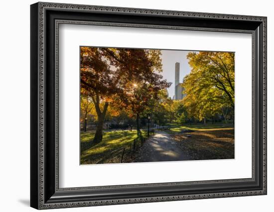 Fall Foliage at Central Park, Manhattan, New York, USA-Stefano Politi Markovina-Framed Photographic Print