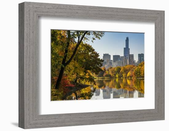 Fall Foliage at Central Park, Manhattan, New York, USA-Stefano Politi Markovina-Framed Photographic Print