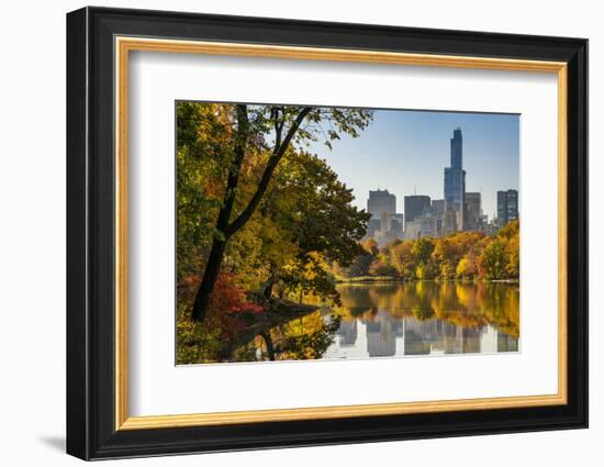 Fall Foliage at Central Park, Manhattan, New York, USA-Stefano Politi Markovina-Framed Photographic Print