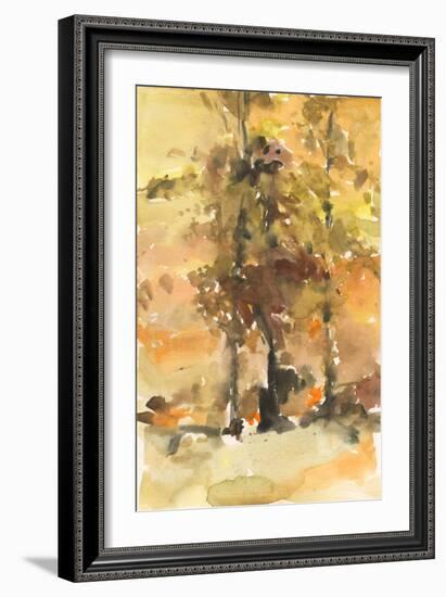 Fall Foliage Watercolor I-Samuel Dixon-Framed Art Print