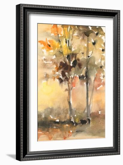 Fall Foliage Watercolor II-Samuel Dixon-Framed Art Print