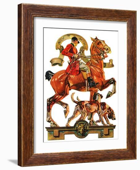 "Fall Foxhunting,"October 19, 1929-Joseph Christian Leyendecker-Framed Premium Giclee Print