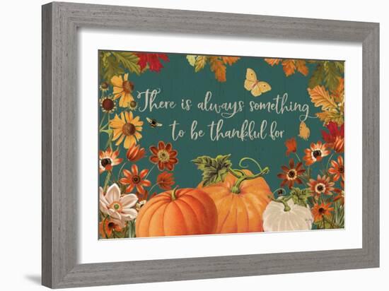 Fall Garden I Teal-Katie Pertiet-Framed Art Print