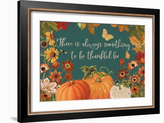 Fall Garden I Teal-Katie Pertiet-Framed Art Print