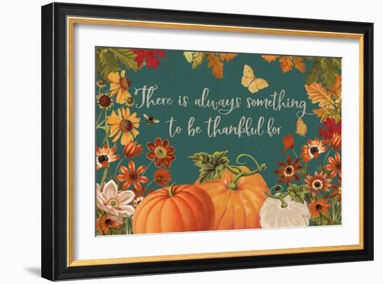 Fall Garden I Teal-Katie Pertiet-Framed Art Print