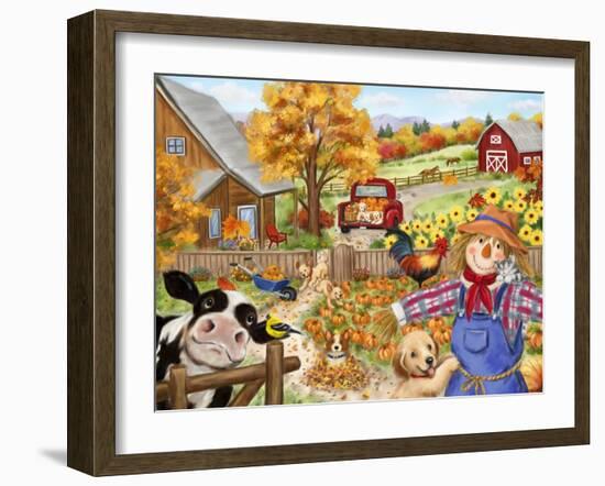 Fall Garden-MAKIKO-Framed Giclee Print