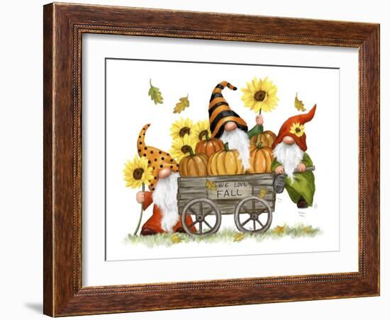 Fall Gnomes-MAKIKO-Framed Giclee Print