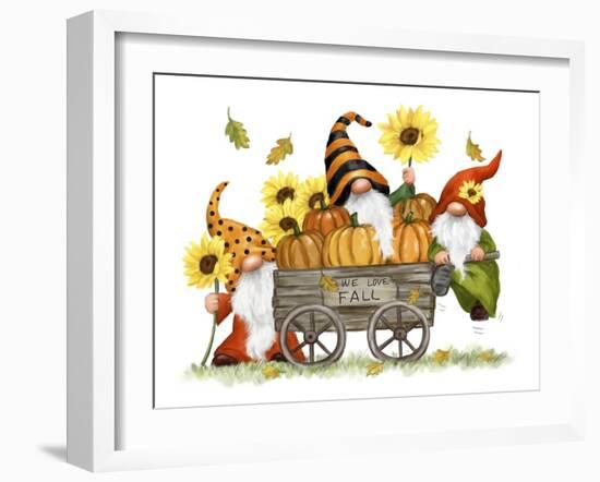 Fall Gnomes-MAKIKO-Framed Giclee Print