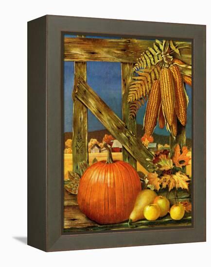 "Fall Harvest," October 27, 1945-John Atherton-Framed Premier Image Canvas