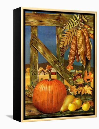 "Fall Harvest," October 27, 1945-John Atherton-Framed Premier Image Canvas