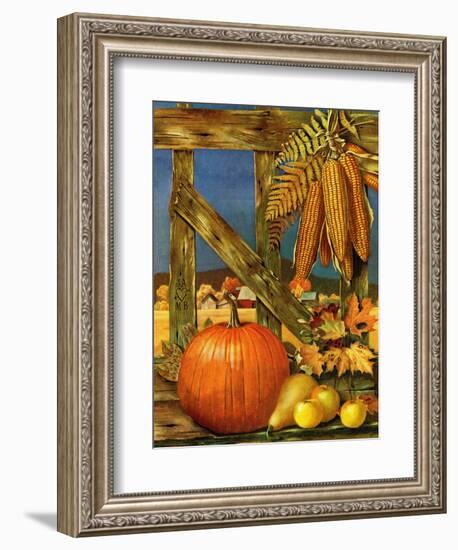 "Fall Harvest," October 27, 1945-John Atherton-Framed Giclee Print