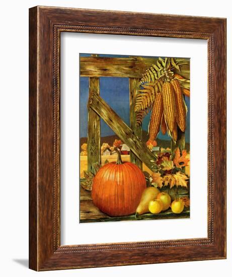 "Fall Harvest," October 27, 1945-John Atherton-Framed Giclee Print