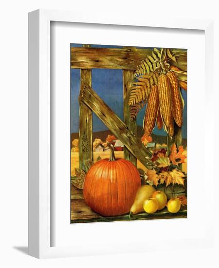 "Fall Harvest," October 27, 1945-John Atherton-Framed Giclee Print