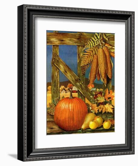 "Fall Harvest," October 27, 1945-John Atherton-Framed Giclee Print