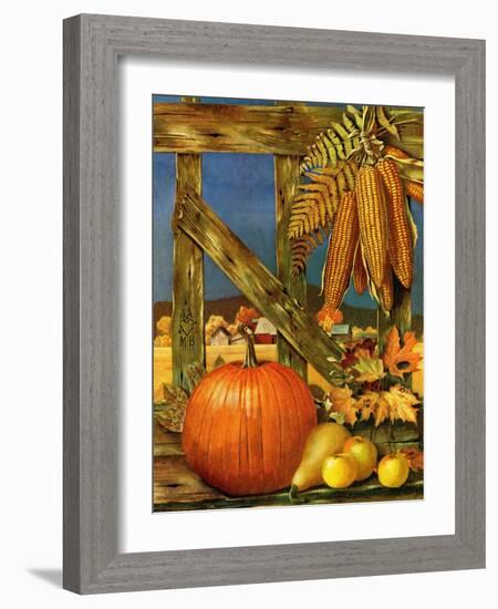 "Fall Harvest," October 27, 1945-John Atherton-Framed Giclee Print