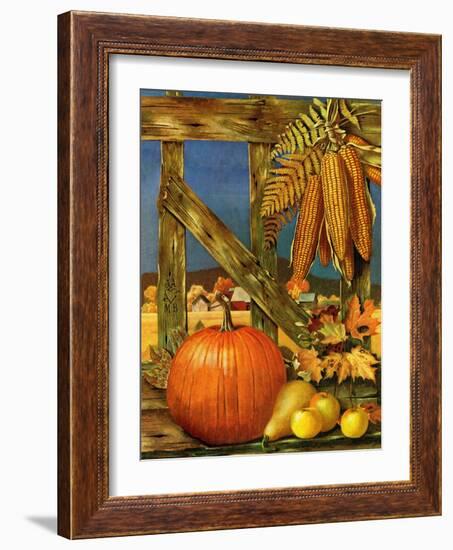 "Fall Harvest," October 27, 1945-John Atherton-Framed Giclee Print