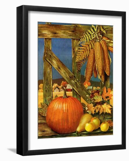 "Fall Harvest," October 27, 1945-John Atherton-Framed Giclee Print