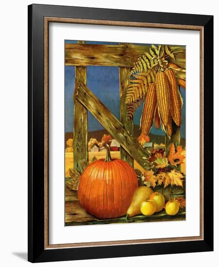 "Fall Harvest," October 27, 1945-John Atherton-Framed Giclee Print