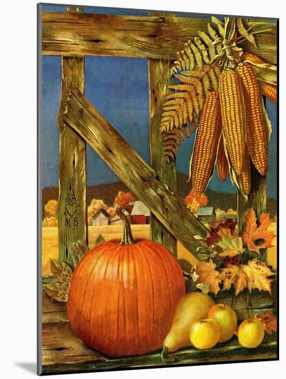 "Fall Harvest," October 27, 1945-John Atherton-Mounted Giclee Print