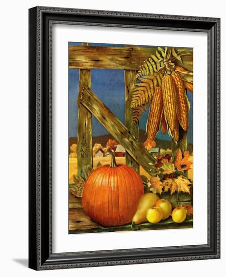 "Fall Harvest," October 27, 1945-John Atherton-Framed Giclee Print