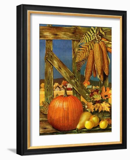 "Fall Harvest," October 27, 1945-John Atherton-Framed Giclee Print