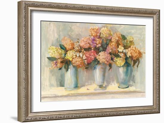 Fall Hydrangea Bouquets-Carol Rowan-Framed Art Print