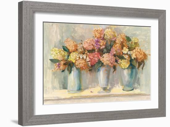 Fall Hydrangea Bouquets-Carol Rowan-Framed Art Print