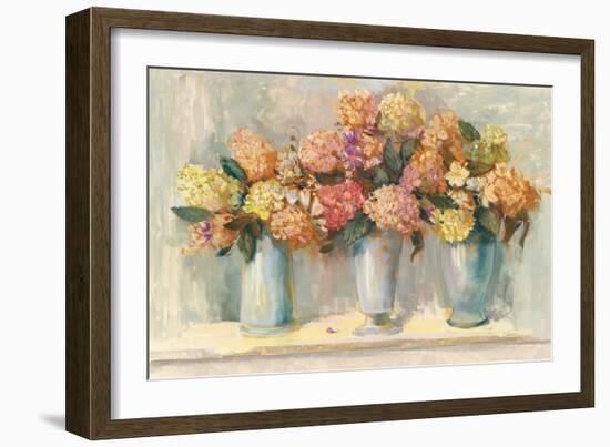 Fall Hydrangea Bouquets-Carol Rowan-Framed Art Print