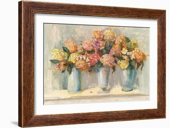 Fall Hydrangea Bouquets-Carol Rowan-Framed Art Print