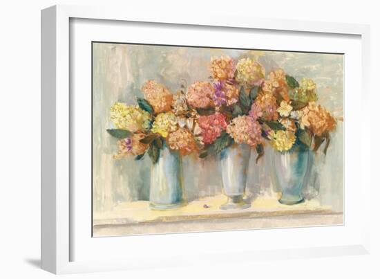 Fall Hydrangea Bouquets-Carol Rowan-Framed Art Print