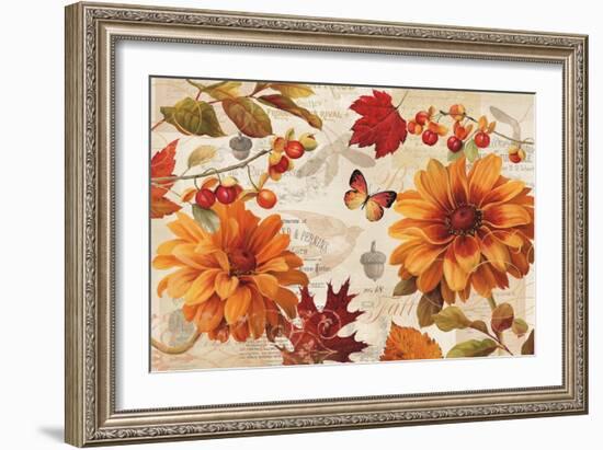 Fall in Love Stretched-Lisa Audit-Framed Art Print