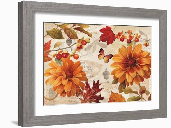 Fall in Love Stretched-Lisa Audit-Framed Art Print