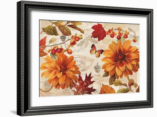 Fall in Love Stretched-Lisa Audit-Framed Art Print