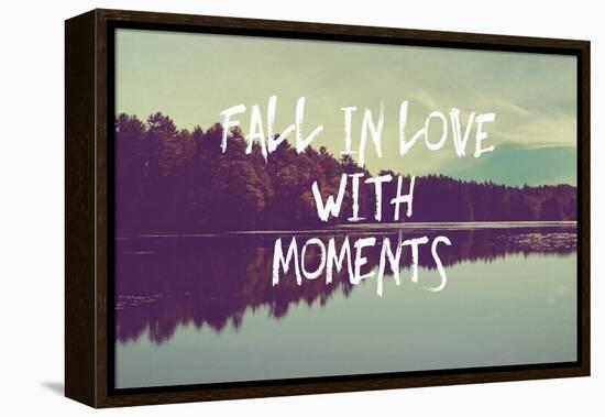 Fall in Love with Moments-Vintage Skies-Framed Premier Image Canvas